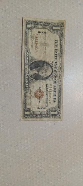 1935 Hawaii Silver Certificate A P36334017C