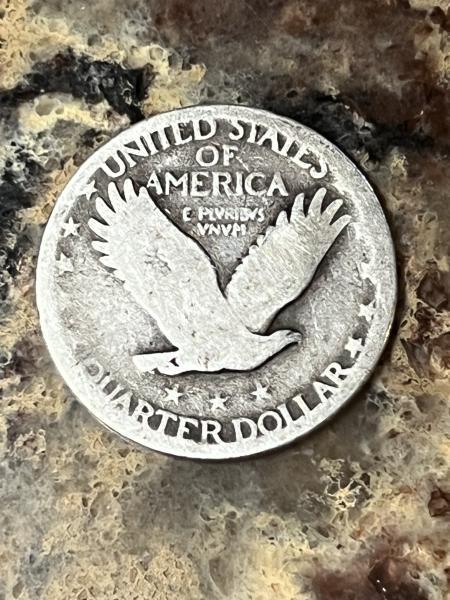 Standing Liberty quarter, not sure what year or…