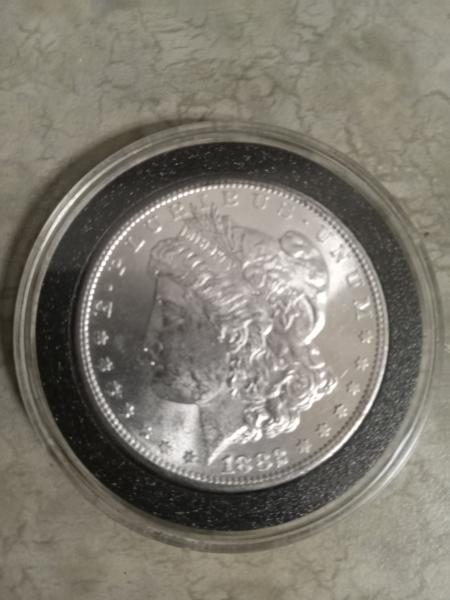 It's a silver dollar