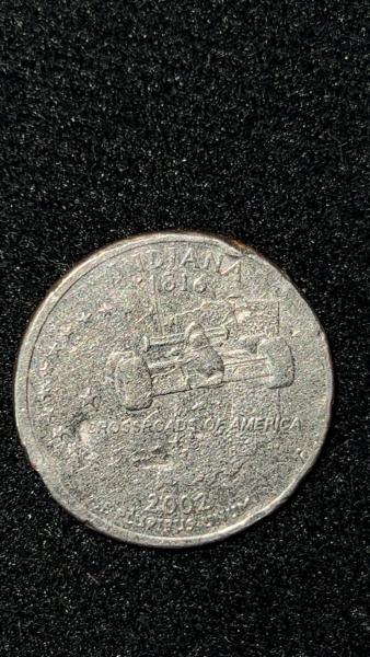 2002 D Indiana quarter Possible die cuds and&hellip;