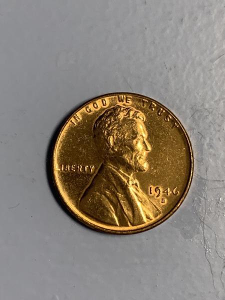 1946 D Lincoln wheat penny