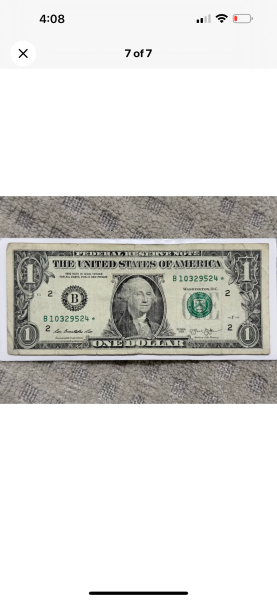 2013 B duplicate serial number error star note…