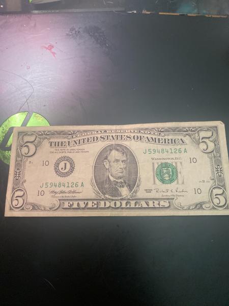 1995 series $5 bill. Heard it was worth a good&hellip;