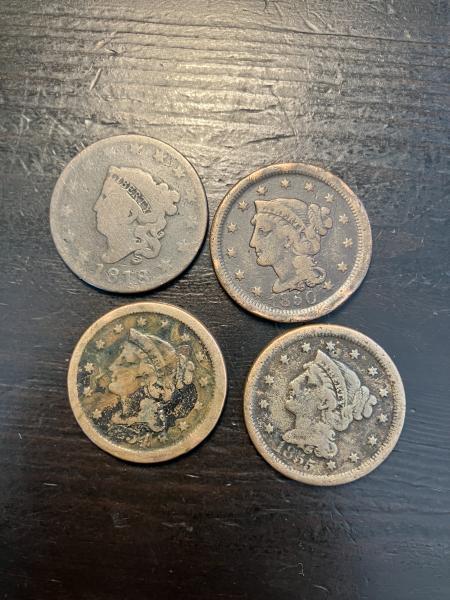 Bigger than a usual penny and about a…