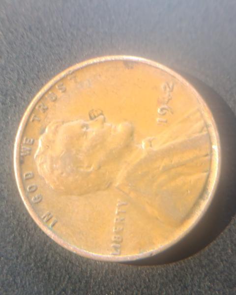 1942 lincoln wheat penny with error on reverse&hellip;