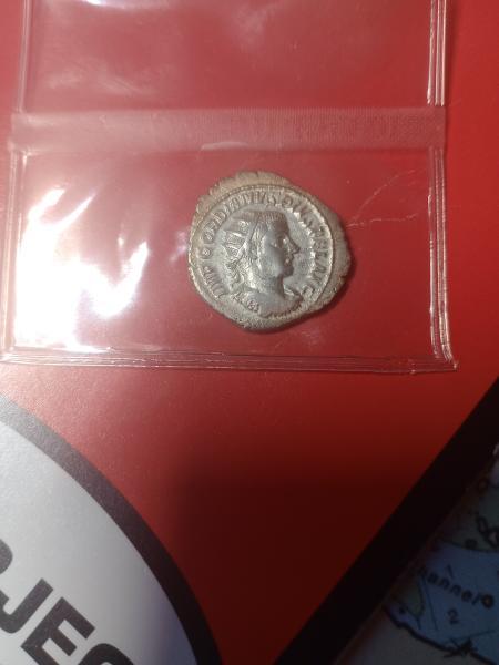 Silver Caracalla coin 3rd century. Obverse has a Roman deity&hellip;