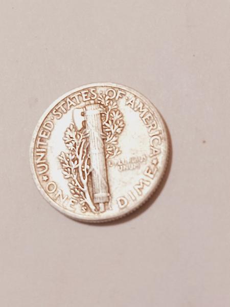 1945 W liberty head dime