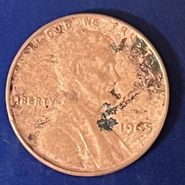 1965 penny no mint mark d or s…