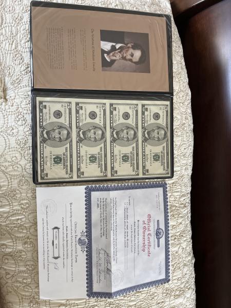 Black Angus Bankers Portfolio Uncut sheet $5