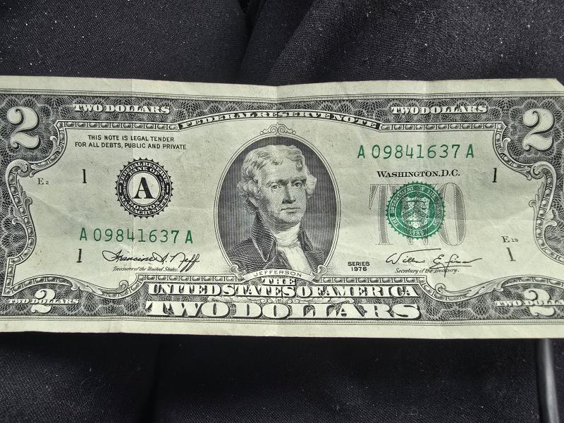 $2 bill 1976