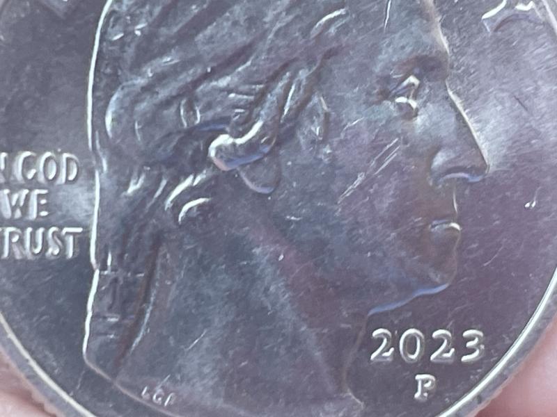 The coin has a error in the making instead of&hellip;