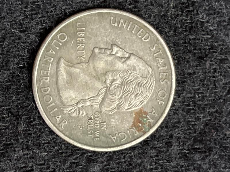 2005 quarter dollar mint mark p with missing&hellip;