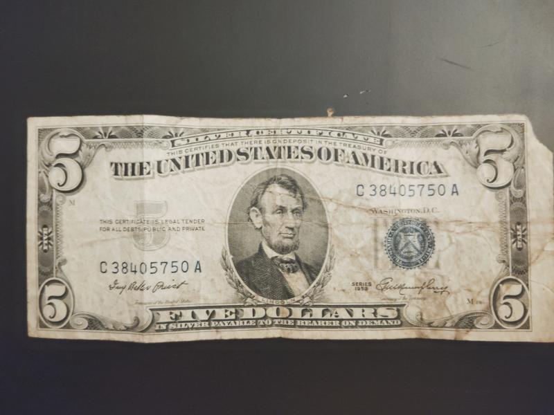 Series 1953 Blue Seal $5 bill