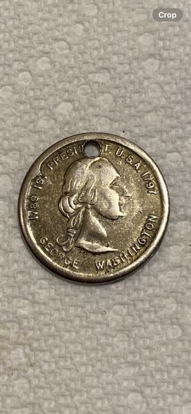 George Washington commemorative funeral coin ?