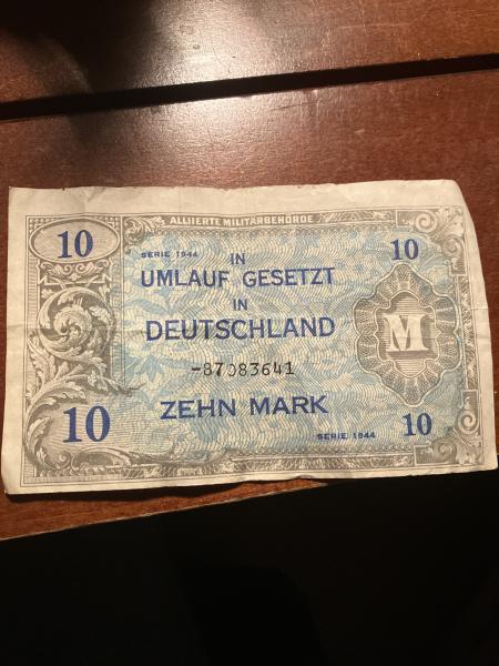 1944 Allied Military Zehn Mark