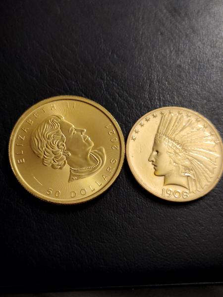 Gold coins