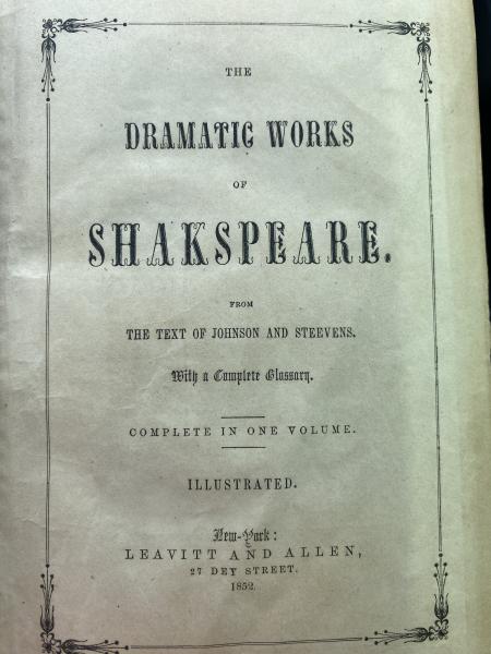 Dramatic works of Shakespeare