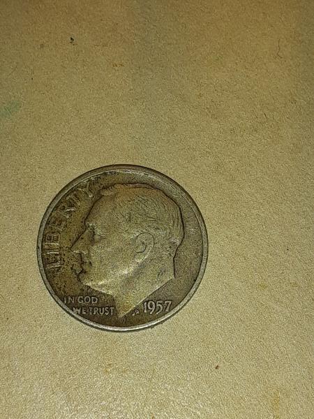 1957 US dime
