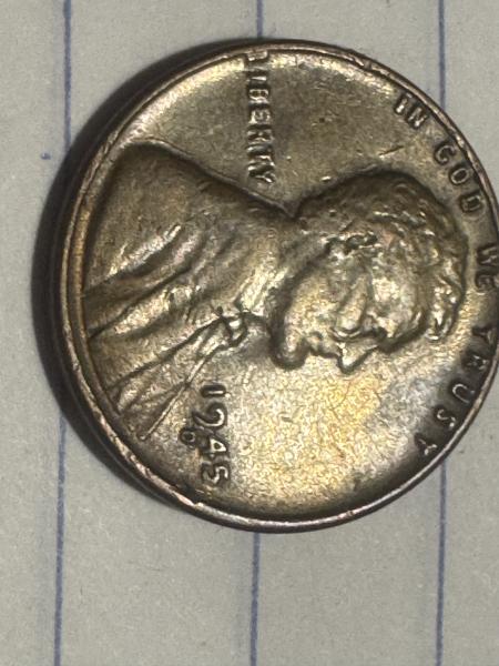 1945 wheat penny the back was stamped at&hellip;
