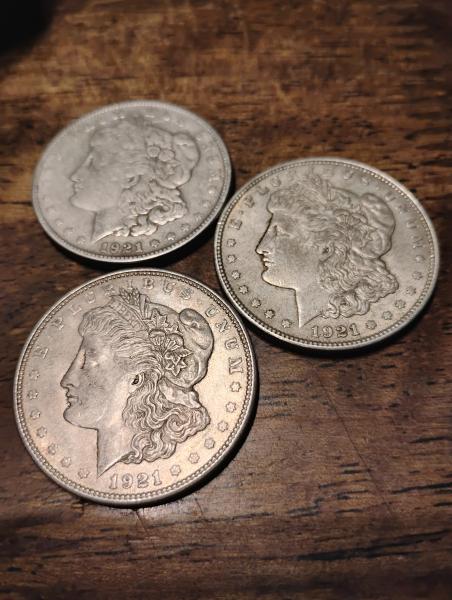 3 1921 silver Morgan dollars 2 1922 silver&hellip;