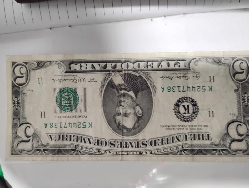 $5 bills old I got one with a blue note&hellip;