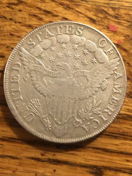 Silver 1801 draped bust 1$ dollar