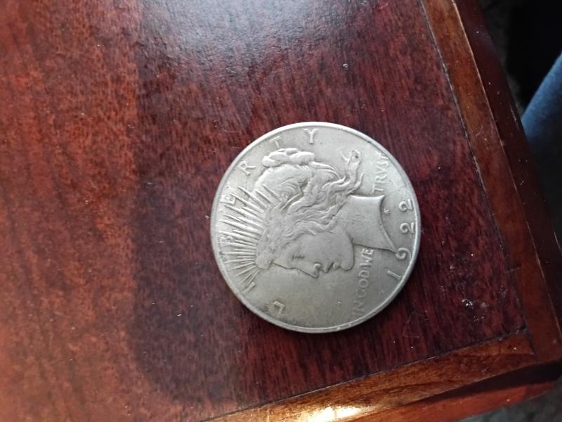 1922 peace dollar coin