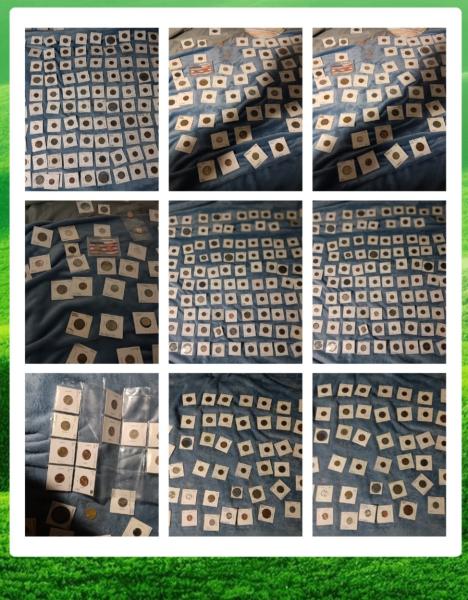 Alot of foreign coins. Some us coins