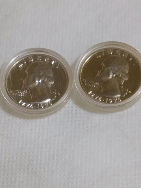 Bicintinial... 1776-1976 S one dollar coin, half dollar&hellip;