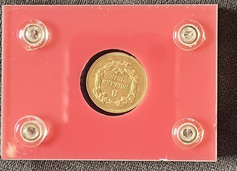 1878 $3 Indian Princess Gold Coin my dad…