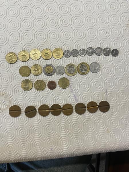 they are italian coins and one greek coin