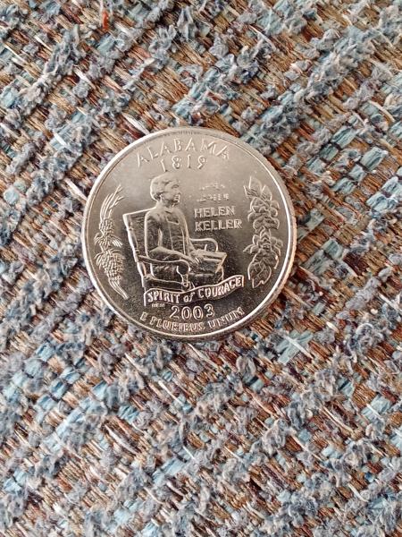 2003-P Alabama Helen Keller error quarter
