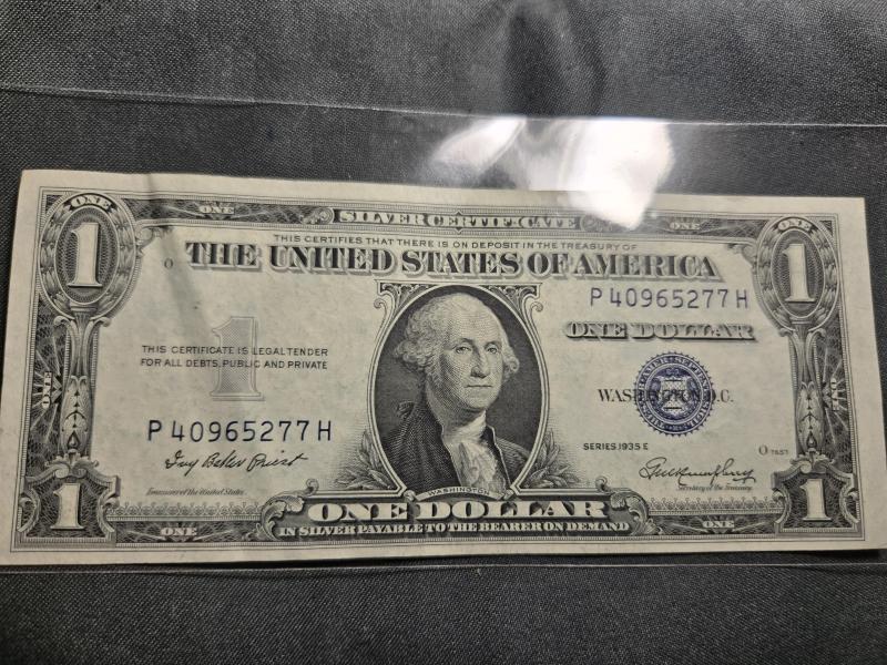 Is this 1935 e silver certificate an error&hellip;