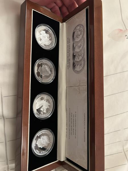 This four-coin set from the British Royal Mint&hellip;