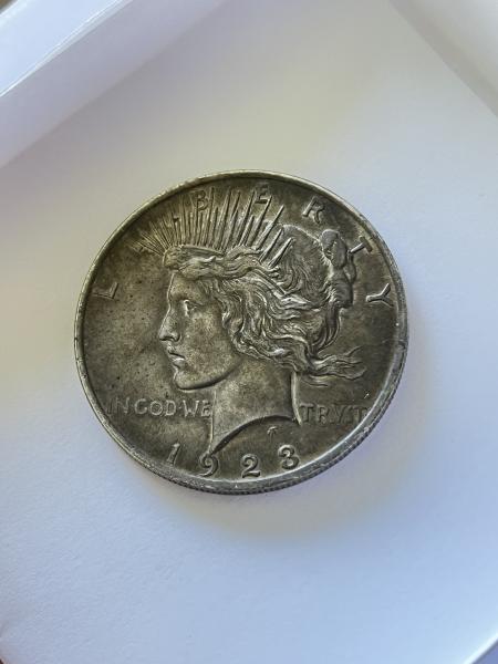 1923 Silver peace dollar