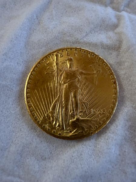 1 1928 twenty dollar gold coin, 8 silver&hellip;