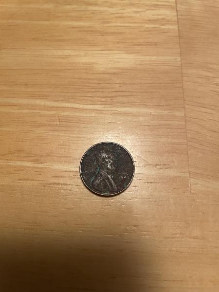 1943 copper penny , no mint stamp
