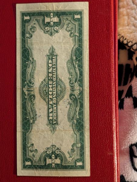 1923 silver certificate large serial number M7264414D It&hellip;