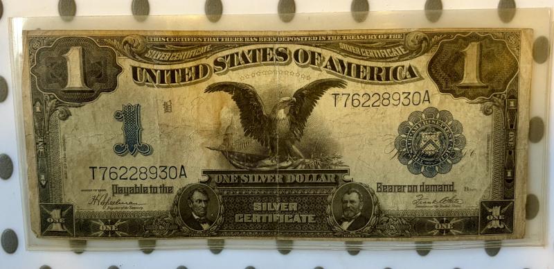 Hi - black eagle silver certificate. Looks corp.…