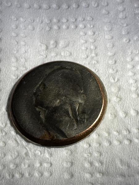 Quarter on nickel planchet 5 gram weight