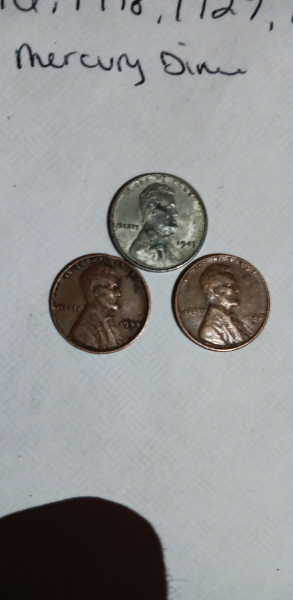 Mercury dimes 1941mint mark S 18' and 27'…